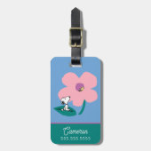 Erdnüsse | Illustrierung der Naturrosa Blume Gepäckanhänger (Vorderseite vertikal)