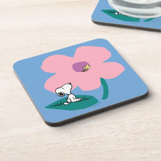 Erdnüsse | Illustrierung der Naturrosa Blume Getränkeuntersetzer (Linke Seite)