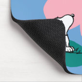 Erdnüsse | Illustrierung der Naturrosa Blume Mousepad (Ecke)