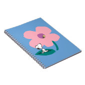 Erdnüsse | Illustrierung der Naturrosa Blume Notizblock (Rechte Seite)