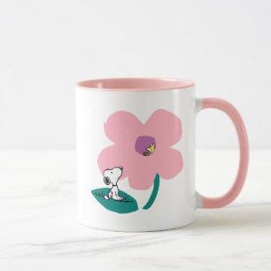 Erdnüsse Illustrierung der Naturrosa Blume Tasse