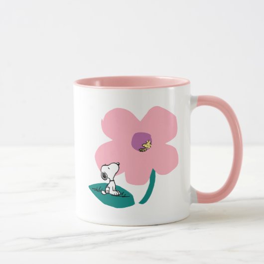 Erdnüsse | Illustrierung der Naturrosa Blume Tasse (Rechts)
