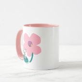Erdnüsse | Illustrierung der Naturrosa Blume Tasse (Vorderseite Links)