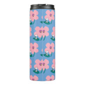 Erdnüsse | Illustrierung der Naturrosa Blume Thermosbecher (Rückseite)