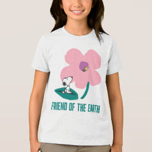 Erdnüsse Illustrierung der Naturrosa Blume Tri-Blend Shirt