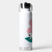 Erdnüsse | Illustrierung der Naturrosa Blume Trinkflasche (Vorderseite)