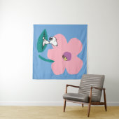 Erdnüsse | Illustrierung der Naturrosa Blume Wandteppich (Beispiel (Horizontal))