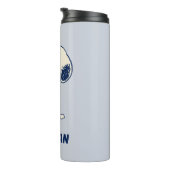 Erdnüsse im Blut | Name hinzufügen Thermosbecher (Nach rechts gedreht)