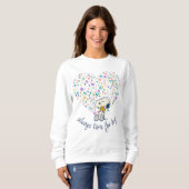 Erdnüsse im Blut | Snoopy Heart Sweatshirt (Vorne ganz)