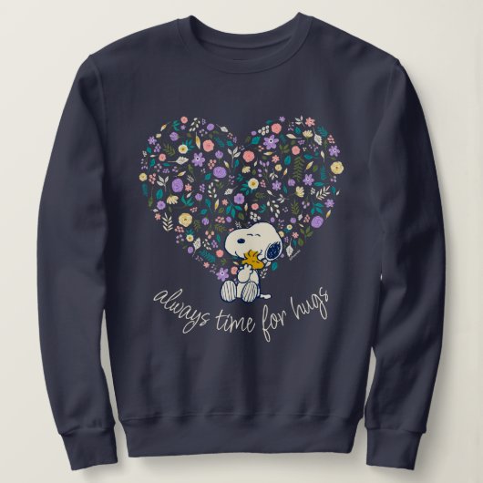 Erdnüsse im Blut | Snoopy Heart Sweatshirt (Design vorne)