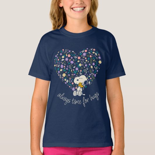 Erdnüsse im Blut | Snoopy Heart T-Shirt (Vorderseite)