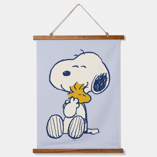 Erdnüsse im Blut Wandteppich Mit Holzrahmen (Vorderseite)