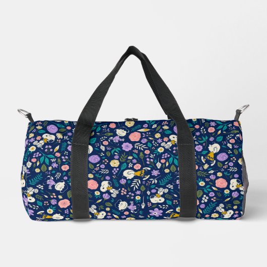 Erdnüsse im Blütenmuster Duffle Bag (Vorderseite)