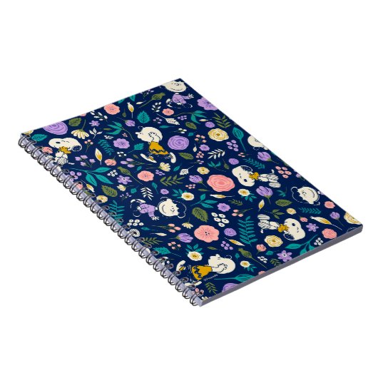 Erdnüsse im Blütenmuster Notizblock (Rechte Seite)