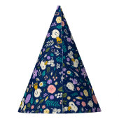 Erdnüsse im Blütenmuster Partyhütchen (Rückseite)