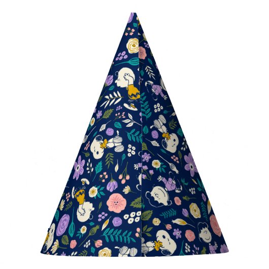 Erdnüsse im Blütenmuster Partyhütchen (Rückseite)