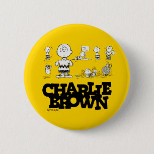 Erdnüsse   Immer Charlie Brown Button