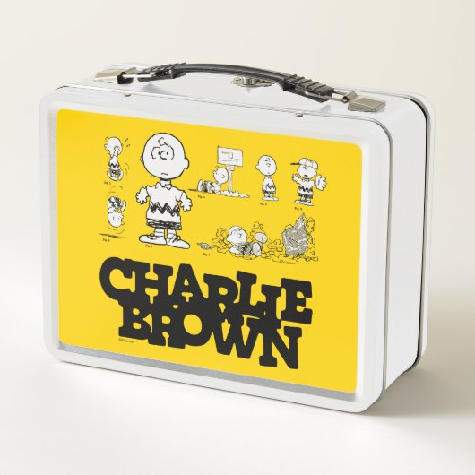 Erdnüsse | Immer Charlie Brown Metall Brotdose (Rückseite)