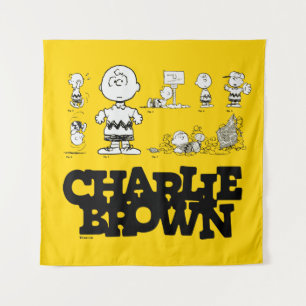 Erdnüsse   Immer Charlie Brown Wandteppich