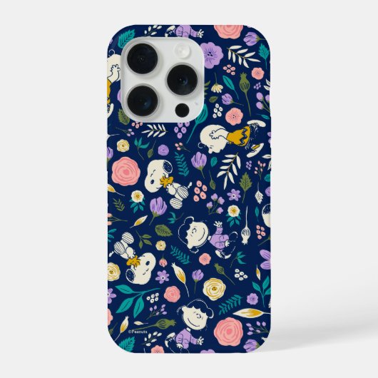 Erdnüsse in Blütenmuster iPhone Hülle (Rückseite)