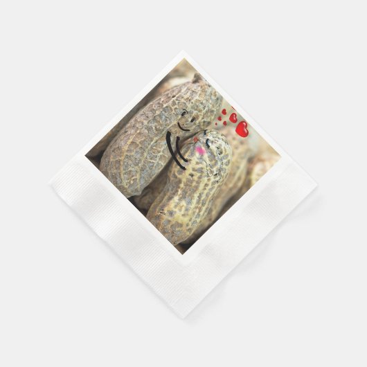 Erdnüsse in Liebe Serviette (Ecke)