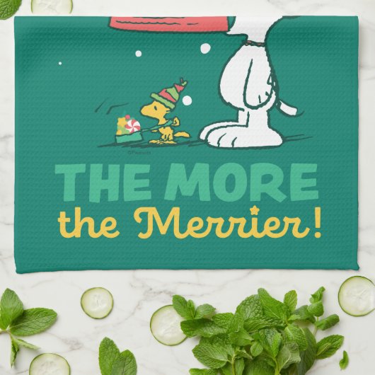 Erdnüsse | Je mehr Merrier Geschirrtuch (Gefaltet)