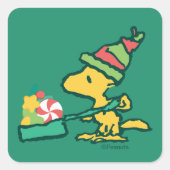 Erdnüsse | Je mehr Merrier Quadratischer Aufkleber (Vorderseite)