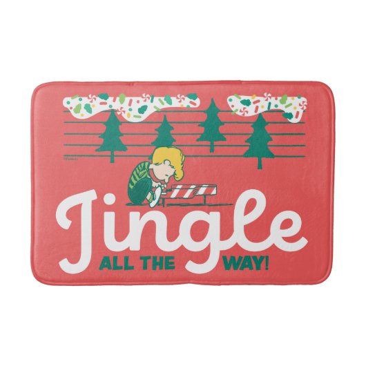 Erdnüsse | Jingle All The Way Badematte (Vorderseite)
