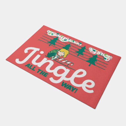 Erdnüsse | Jingle All The Way Fußmatte (Schrägansicht)