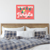 Erdnüsse | Jingle All The Way Leinwanddruck (Insitu (Schlafzimmer))