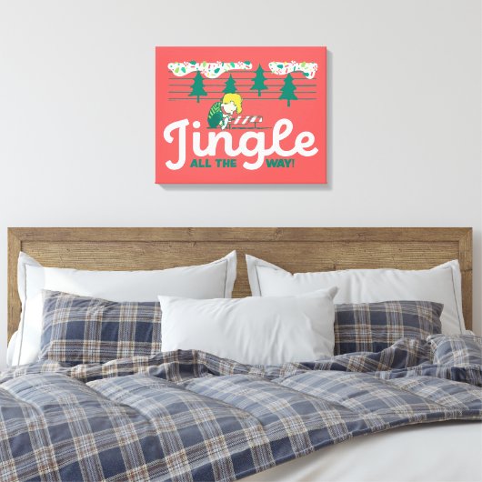 Erdnüsse | Jingle All The Way Leinwanddruck (Insitu (Schlafzimmer))
