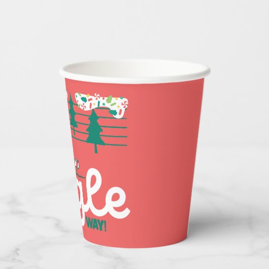 Erdnüsse | Jingle All The Way Pappbecher (Rückseite)