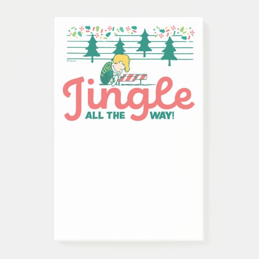 Erdnüsse | Jingle All The Way Post-it Klebezettel (Vorderseite)