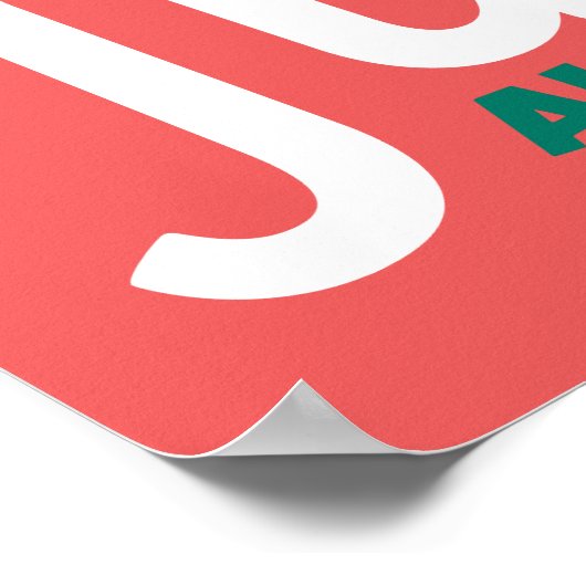 Erdnüsse | Jingle All The Way Poster (Ecke)