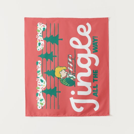 Erdnüsse | Jingle All The Way Wandteppich (Vorderseite)