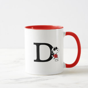 Erdnüsse "Joe Cool" Stehend Monogramm D Tasse