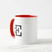 Erdnüsse | "Joe Cool" Stehend | Monogramm E Tasse (Vorderseite Links)