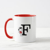 Erdnüsse | "Joe Cool" Stehend | Monogramm F Tasse (Links)