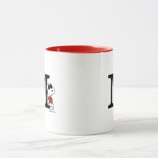 Erdnüsse | "Joe Cool" Stehend | Monogramm M Tasse (Zentrum)