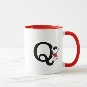 Erdnüsse "Joe Cool" Stehend Monogramm Q Tasse