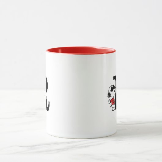 Erdnüsse | "Joe Cool" Stehend | Monogramm R Tasse (Zentrum)
