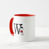 Erdnüsse | "Joe Cool" Stehend | Monogramm W Tasse (Vorderseite Links)