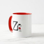 Erdnüsse | "Joe Cool" Stehend | Monogramm Z Tasse (Vorderseite Links)