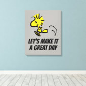 Erdnüsse | Jumping Leinwanddruck (Insitu (Holzboden))