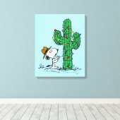 Erdnüsse | Kakteen Holiday Leinwanddruck (Insitu (Holzboden))