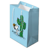 Erdnüsse | Kakteen Holiday Mittlere Geschenktüte (Rückseite Schrägansicht)