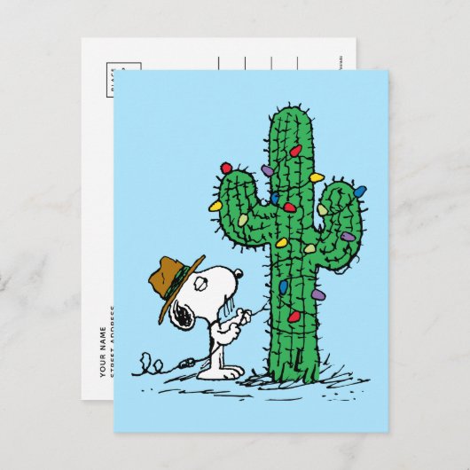 Erdnüsse | Kakteen Holiday Postkarte (Vorne/Hinten)