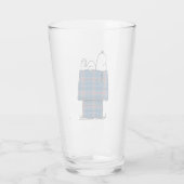 Erdnüsse | Karierte Flannel Ferienhaus Hunde Snoop Glas (Rückseite)