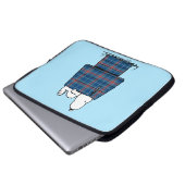 Erdnüsse | Karierte Flannel Ferienhaus Hunde Snoop Laptopschutzhülle (Vorne Knopf)