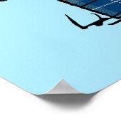 Erdnüsse | Karierte Flannel Ferienhaus Hunde Snoop Poster (Ecke)